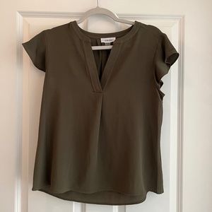 V-neck Blouse (CALVIN KLEIN)